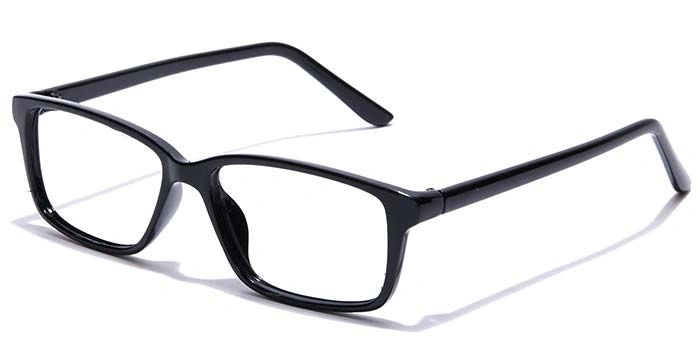 GRAVIATE by Coolwinks E12C7420 Glossy Black Full Frame Rectangle Eyeglasses for Men and Women-BLACK-1