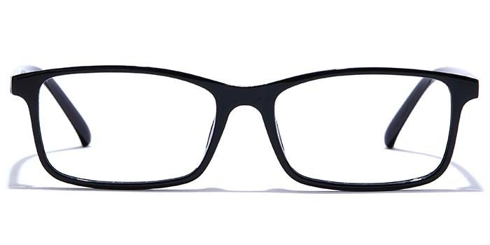 GRAVIATE by Coolwinks E12C7569 Glossy Black Full Frame Rectangle Eyeglasses for Men and Women-