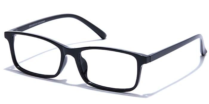 GRAVIATE by Coolwinks E12C7569 Glossy Black Full Frame Rectangle Eyeglasses for Men and Women-BLACK-1