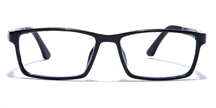 GRAVIATE by Coolwinks E12C7639 Glossy Black Full Frame Rectangle Eyeglasses for Men and Women-