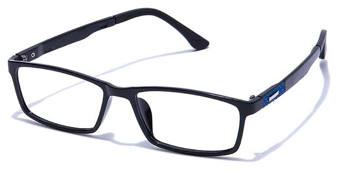 GRAVIATE by Coolwinks E12C7665 Glossy Black Full Frame Rectangle Eyeglasses for Men and Women-BLACK-1