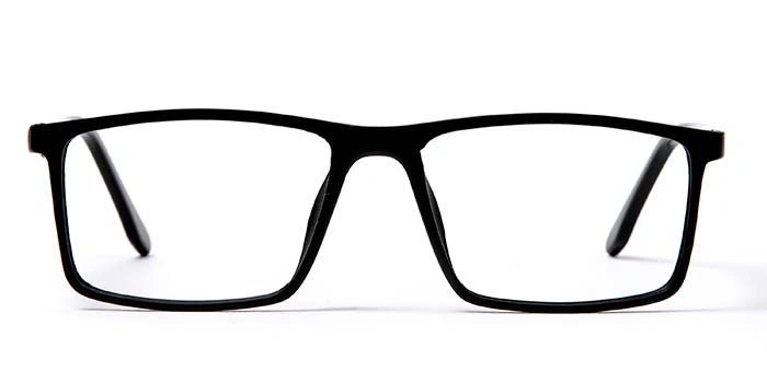 GRAVIATE by Coolwinks E12D5648 Matte Black Full Frame Rectangle Eyeglasses for Men and Women-