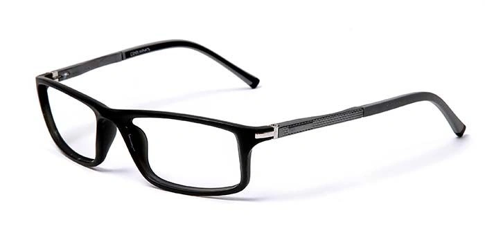 GRAVIATE by Coolwinks E16A5651 Matte Black Full Frame Rectangle Eyeglasses for Men and Women-BLACK-1