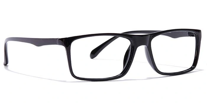 GRAVIATE by Coolwinks E12A7123 Glossy Black Full Frame Rectangle Eyeglasses for Women-BLACK-2