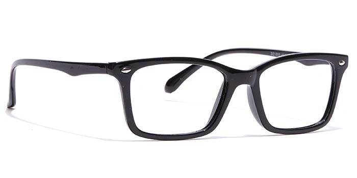 GRAVIATE by Coolwinks E12A7125 Glossy Black Full Frame Rectangle Eyeglasses for Women-BLACK-2