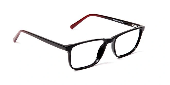 GRAVIATE by Coolwinks E12A5604 Glossy Black Full Frame Retro Square Eyeglasses for Men and Women-BLACK-2