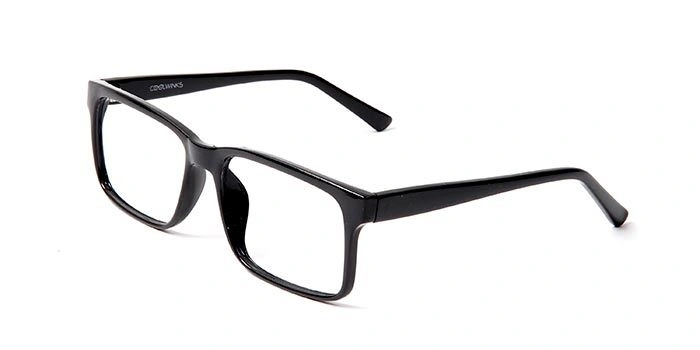 GRAVIATE by Coolwinks E12A5697 Glossy Black Full Frame Retro Square Eyeglasses for Men and Women-BLACK-1