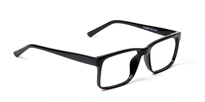 GRAVIATE by Coolwinks E12A5697 Glossy Black Full Frame Retro Square Eyeglasses for Men and Women-BLACK-2