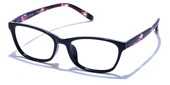 GRAVIATE by Coolwinks E12A6581 Glossy Black Full Frame Retro Square Eyeglasses for Men and Women-BLACK-1