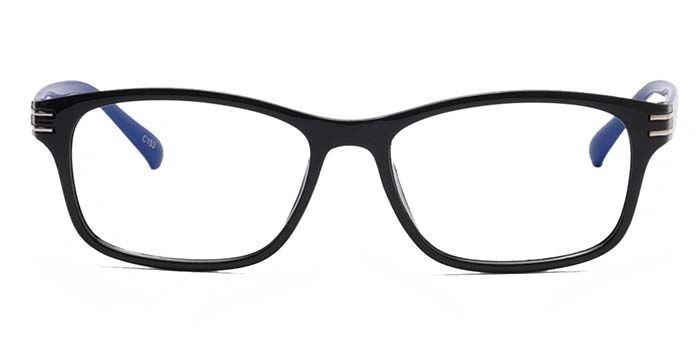 GRAVIATE by Coolwinks E12A6905 Glossy Black Full Frame Retro Square Eyeglasses for Men and Women-