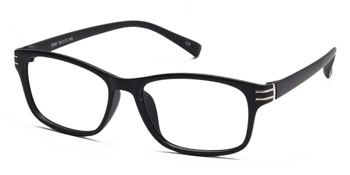 GRAVIATE by Coolwinks E12A6906 Matte Black Full Frame Retro Square Eyeglasses for Men and Women-BLACK-1