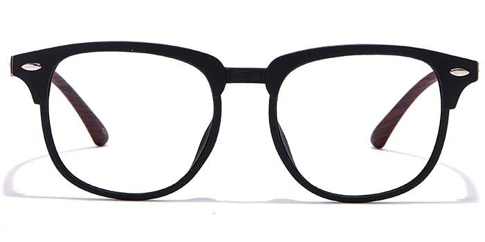 GRAVIATE by Coolwinks E12A7008 Matte Black Full Frame Retro Square Eyeglasses for Men and Women-