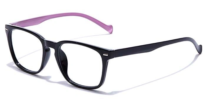 GRAVIATE by Coolwinks E12A7272 Glossy Black Full Frame Retro Square Eyeglasses for Men and Women-BLACK-1