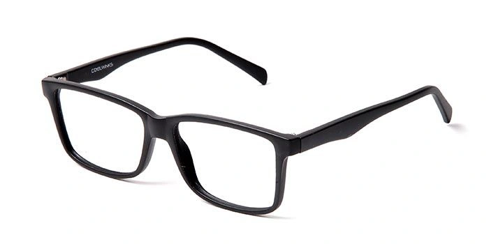 GRAVIATE by Coolwinks E12B5681 Matte Black Full Frame Retro Square Eyeglasses for Men and Women-BLACK-1