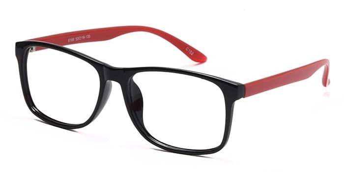 GRAVIATE by Coolwinks E12B6928 Glossy Black Full Frame Retro Square Eyeglasses for Men and Women-BLACK-1