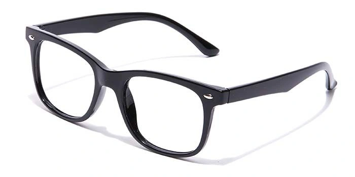 GRAVIATE by Coolwinks E12B7130 Glossy Black Full Frame Retro Square Eyeglasses for Men and Women-BLACK-1