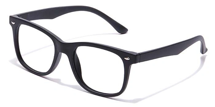 GRAVIATE by Coolwinks E12B7132 Matte Black Full Frame Retro Square Eyeglasses for Men and Women-BLACK-1