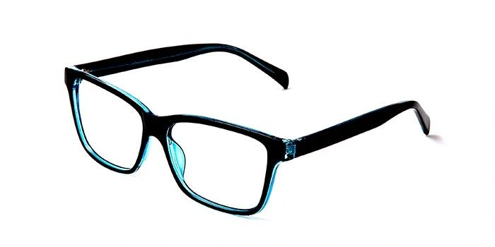 GRAVIATE by Coolwinks E12C5695 Glossy Black Full Frame Retro Square Eyeglasses for Men and Women-BLACK-1