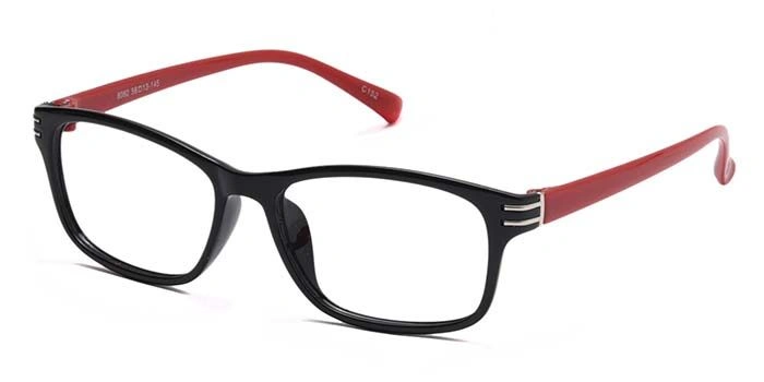 GRAVIATE by Coolwinks E12C6904 Glossy Black Full Frame Retro Square Eyeglasses for Men and Women-BLACK-1