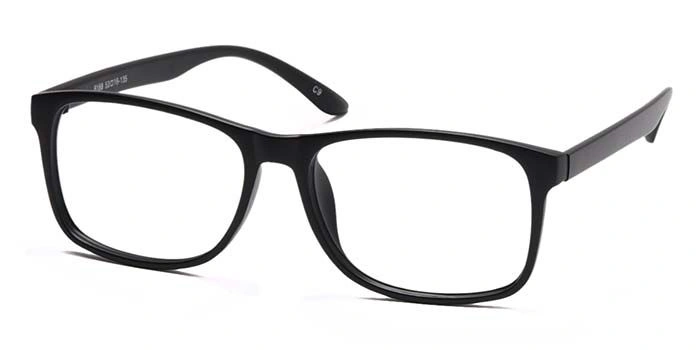 GRAVIATE by Coolwinks E12C6928 Glossy Black Full Frame Retro Square Eyeglasses for Men and Women-BLACK-1