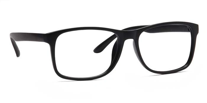 GRAVIATE by Coolwinks E12C6930 Matte Black Full Frame Retro Square Eyeglasses for Men and Women-BLACK-2