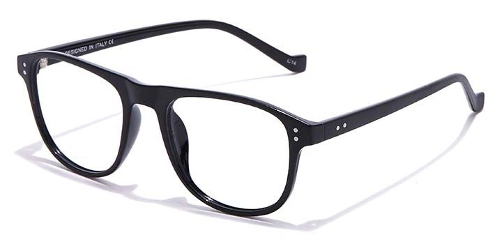 GRAVIATE by Coolwinks E12C6950 Matte Black Full Frame Retro Square Eyeglasses for Men and Women-BLACK-1