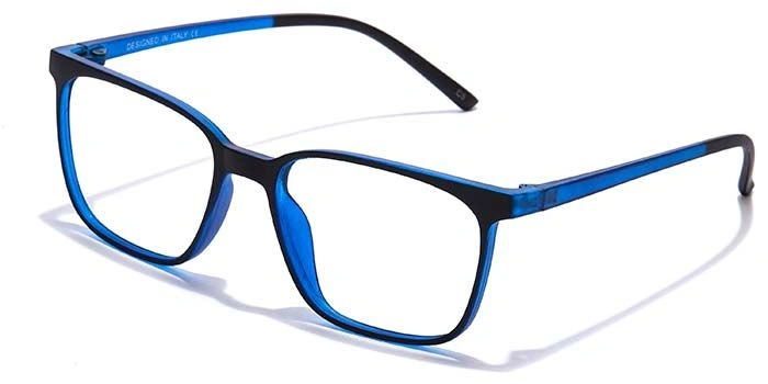 Graviate by Coolwinks E12C6979 Black Full Frame Retro Square Eyeglasses for Men and Women-BLACK-1