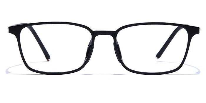 GRAVIATE by Coolwinks E12C7455 Matte Black Full Frame Retro Square Eyeglasses for Men and Women-