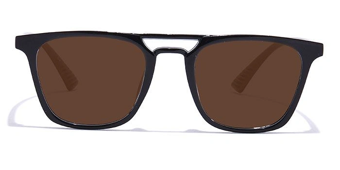 GRAVIATE by Coolwinks E12C7715 Glossy Black Full Frame Retro Square Color Blind Glasses-