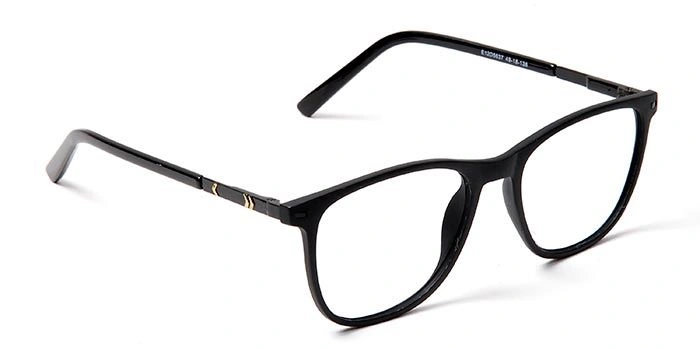 GRAVIATE by Coolwinks E12D5637 Matte Black Full Frame Retro Square Eyeglasses for Men and Women-BLACK-2