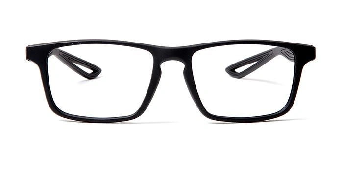 GRAVIATE by Coolwinks E12D5670 Matte Black Full Frame Retro Square Eyeglasses for Men and Women-