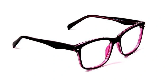 GRAVIATE by Coolwinks E12D5693 Glossy Black Full Frame Retro Square Eyeglasses for Men and Women-BLACK-2