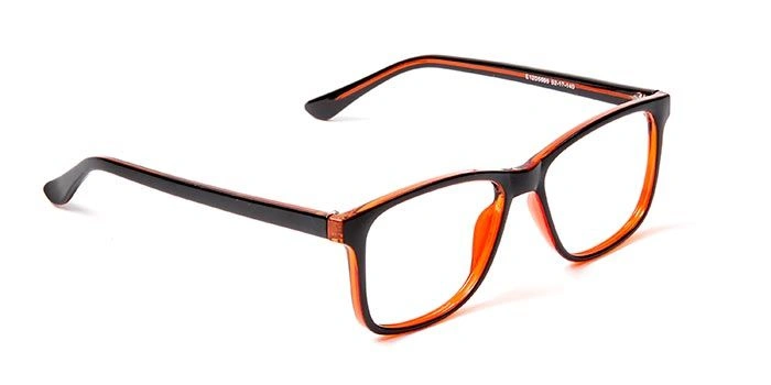 GRAVIATE by Coolwinks E12D5698 Glossy Black Full Frame Retro Square Eyeglasses for Men and Women-BLACK-2