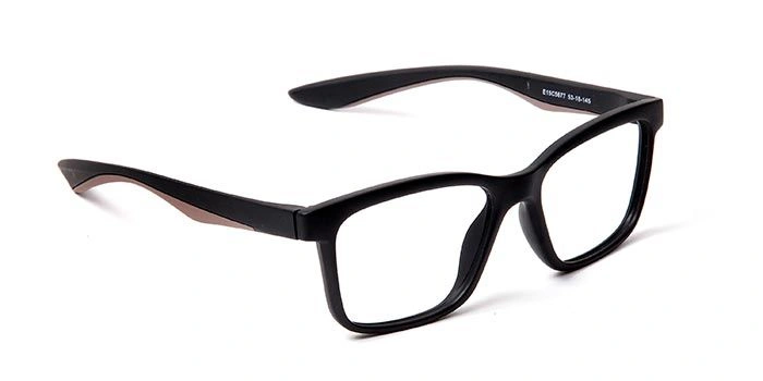 GRAVIATE by Coolwinks E15C5677 Matte Black Full Frame Retro Square Eyeglasses for Men and Women-BLACK-2