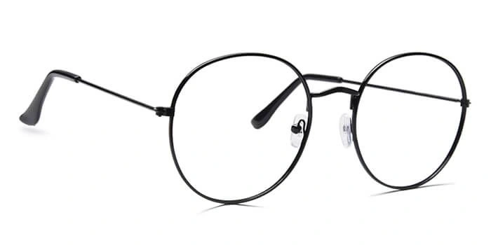 GRAVIATE by Coolwinks E12A6559 Glossy Black Full Frame Round Eyeglasses for Men and Women-BLACK-2