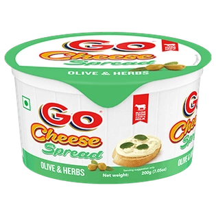 GO SPREAD CUP OLIVE & HERBS 200 GM