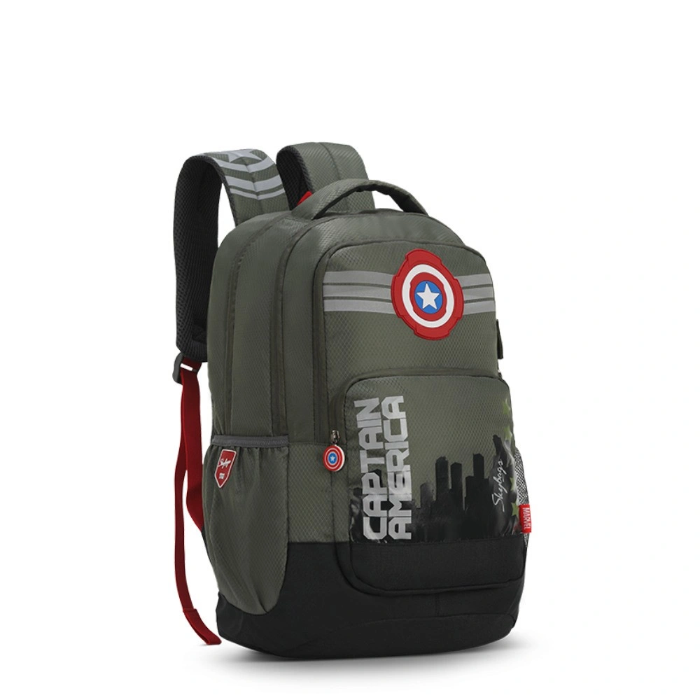 SB MARVEL 07 SCHOOL BAG OLIVE_1-1