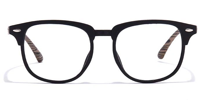 GRAVIATE by Coolwinks E12A6969 Matte Black Full Frame Round Eyeglasses for Men and Women-