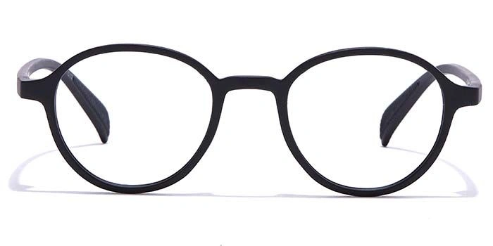 GRAVIATE by Coolwinks E12B6975 Matte Black Full Frame Round Eyeglasses for Men and Women-