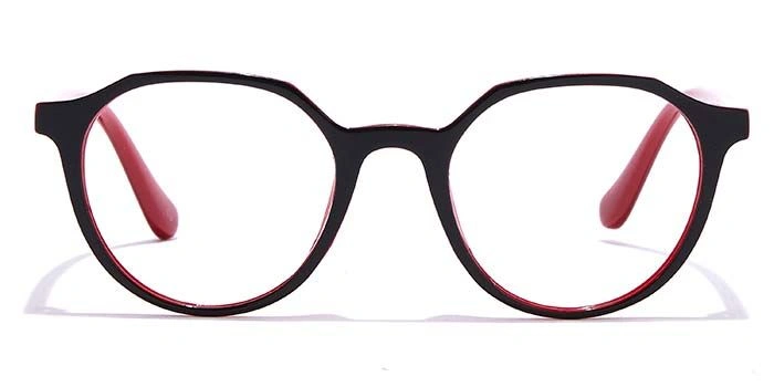 GRAVIATE by Coolwinks E12B6982 Glossy Black Full Frame Round Eyeglasses for Men and Women-