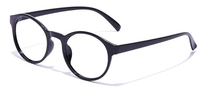 GRAVIATE by Coolwinks E12B7273 Glossy Black Full Frame Round Eyeglasses for Men and Women-BLACK-1