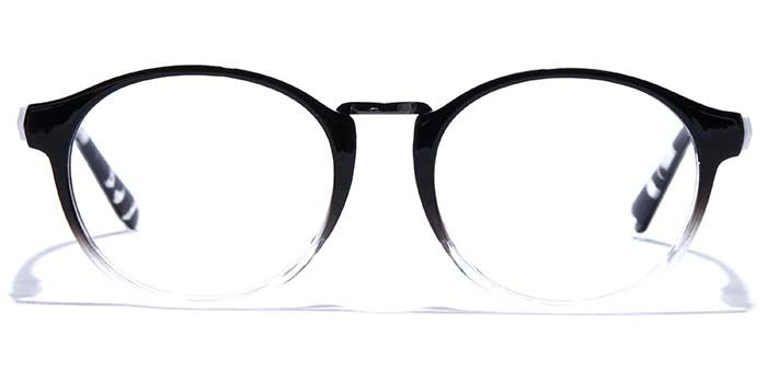 GRAVIATE by Coolwinks E12B7580 Glossy Black Full Frame Round Eyeglasses for Men and Women-