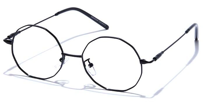 GRAVIATE by Coolwinks E12B7595 Glossy Black Full Frame Round Eyeglasses for Men and Women-BLACK-1