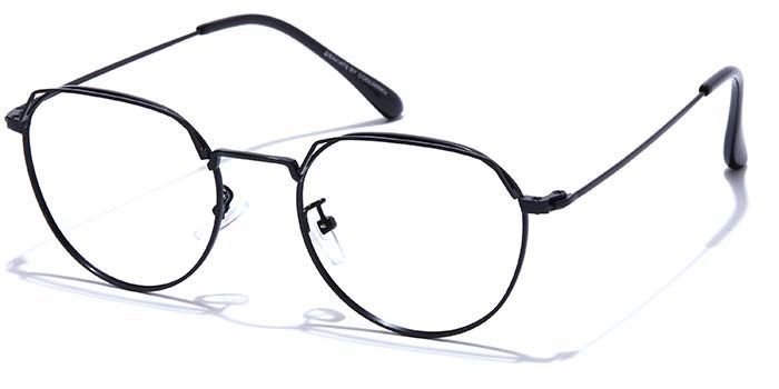 GRAVIATE by Coolwinks E12B7596 Matte Black Full Frame Round Eyeglasses for Men and Women-BLACK-1