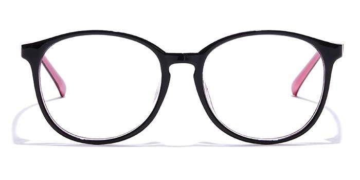 GRAVIATE by Coolwinks E12C7248 Glossy Black Full Frame Round Eyeglasses for Men and Women-