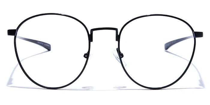 GRAVIATE by Coolwinks E12C7559 Glossy Black Full Frame Round Eyeglasses for Men and Women-