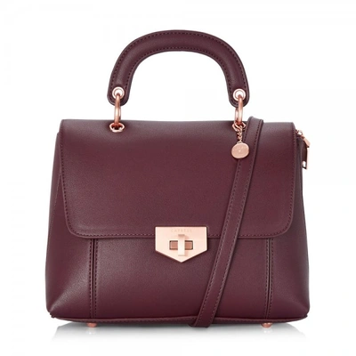 Famke Satchel Small Maroon_1