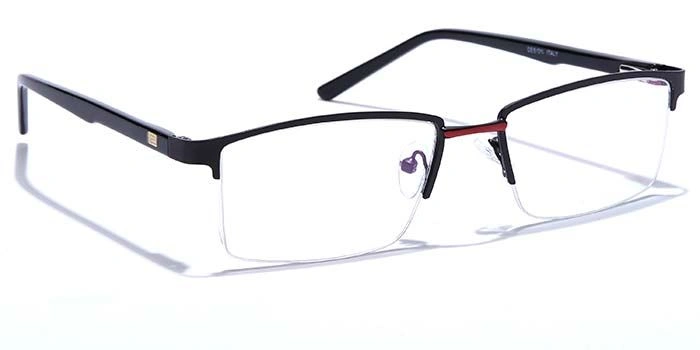 GRAVIATE by Coolwinks E12A6850 Matte Half Frame Rectangle Eyeglasses for Men and Women-HALF-2