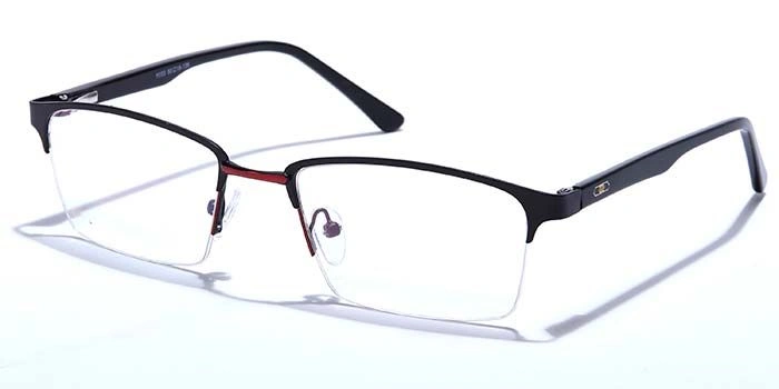 GRAVIATE by Coolwinks E12A6878 Matte Half Frame Rectangle Eyeglasses for Men and Women-HALF-1