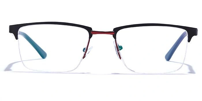 GRAVIATE by Coolwinks E12B6876 Matte Half Frame Rectangle Eyeglasses for Men and Women-